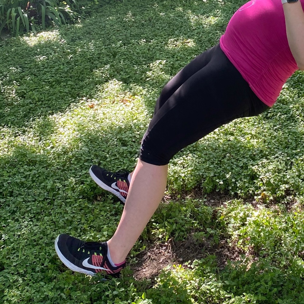 For Two Fitness maternity crop workout pants